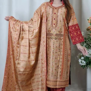 আড়ং কটন থ্রি-পিস (Code: BO-011)