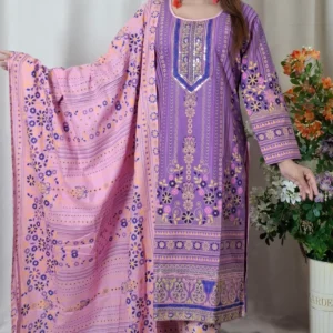 আড়ং কটন থ্রি-পিস (Code: BO-012)