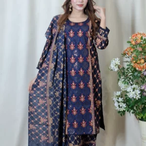 আড়ং কটন থ্রি-পিস (Code: BO-023)