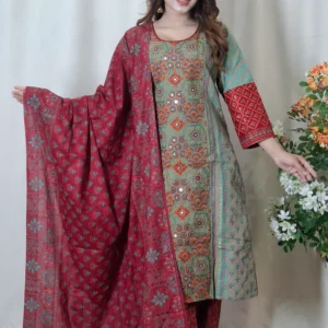 আড়ং কটন থ্রি-পিস (Code: BO-018)