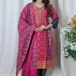 আড়ং কটন থ্রি-পিস (Code: BO-027)